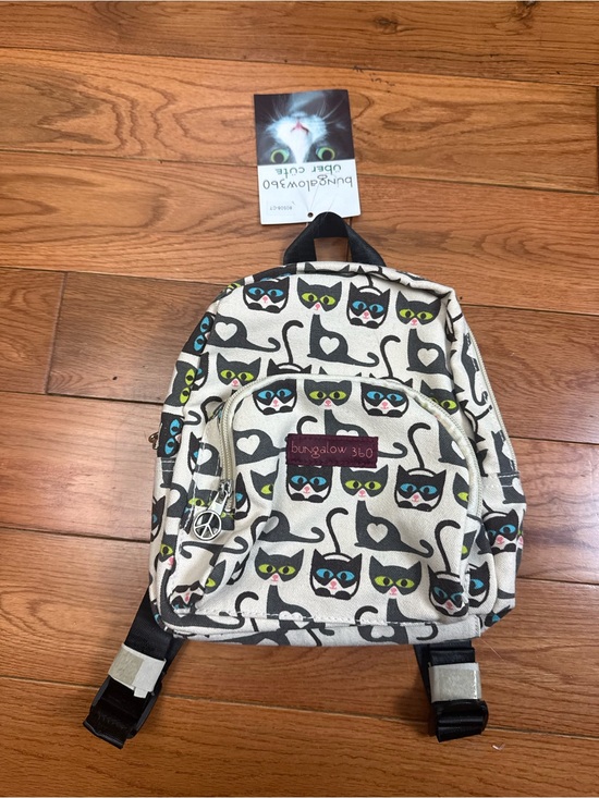 bungalow 360 Handbags - Bungalow 360 Mini Backpack in Cat Print NWT